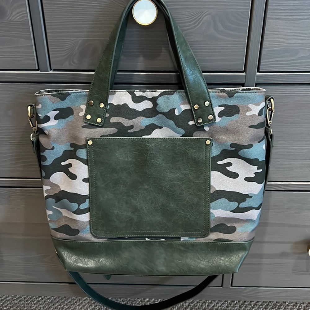Camo Crossbody or Laptop Bag from Anthropologie
